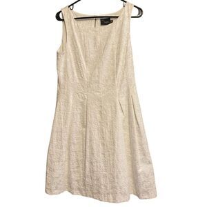 Just Taylor White Eyelet Fit n Flare Dress Size 10